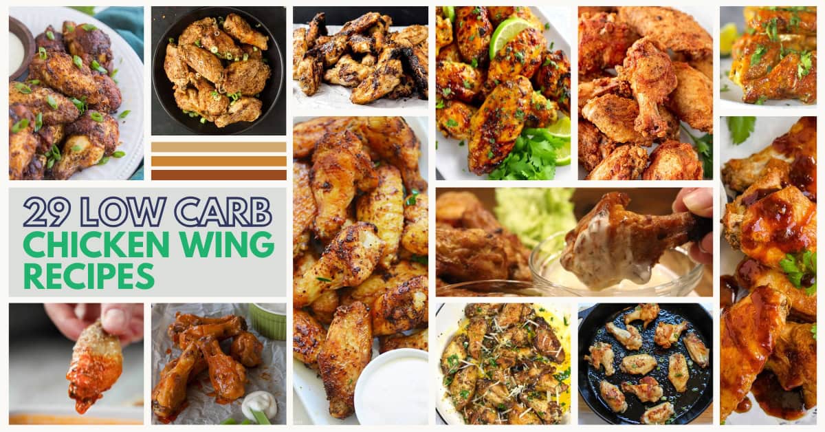 30 Best LowCarb Wings Recipes I'd Rather Be A Chef