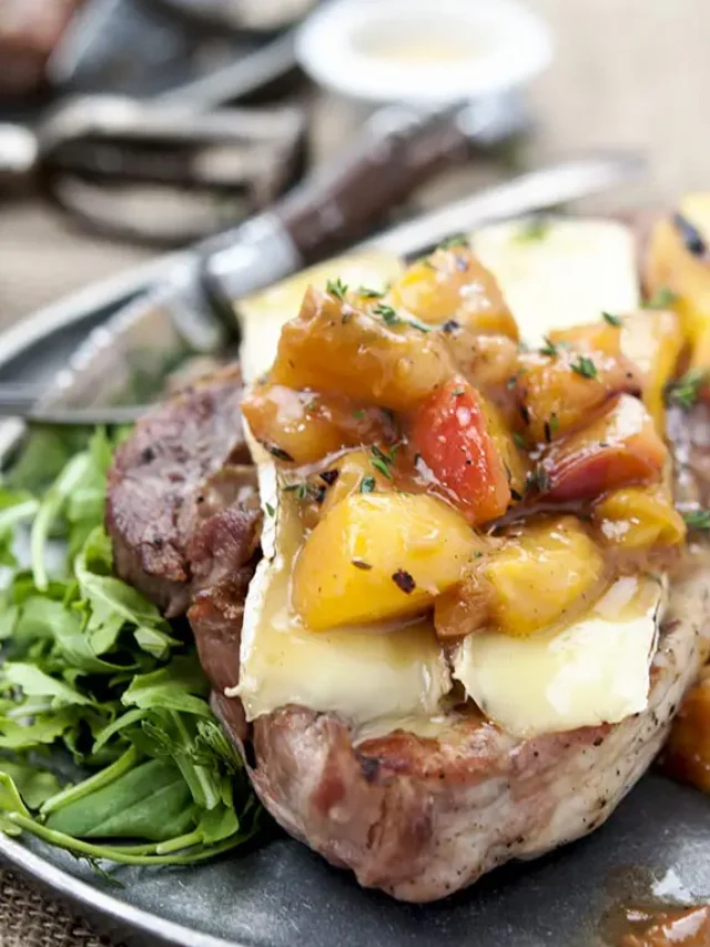Grilled Peach Pork Chops