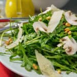 Arugula mushroom salad featured image