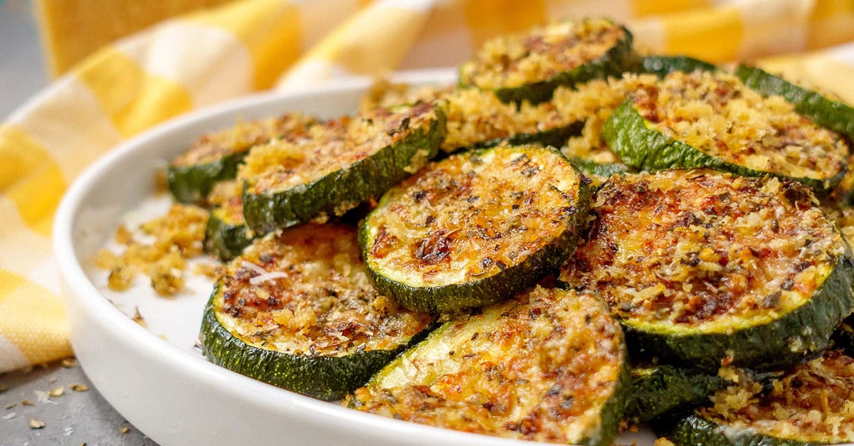 Baked Zucchini with Parmesan Cheese 🧀 - I'd Rather Be A Chef