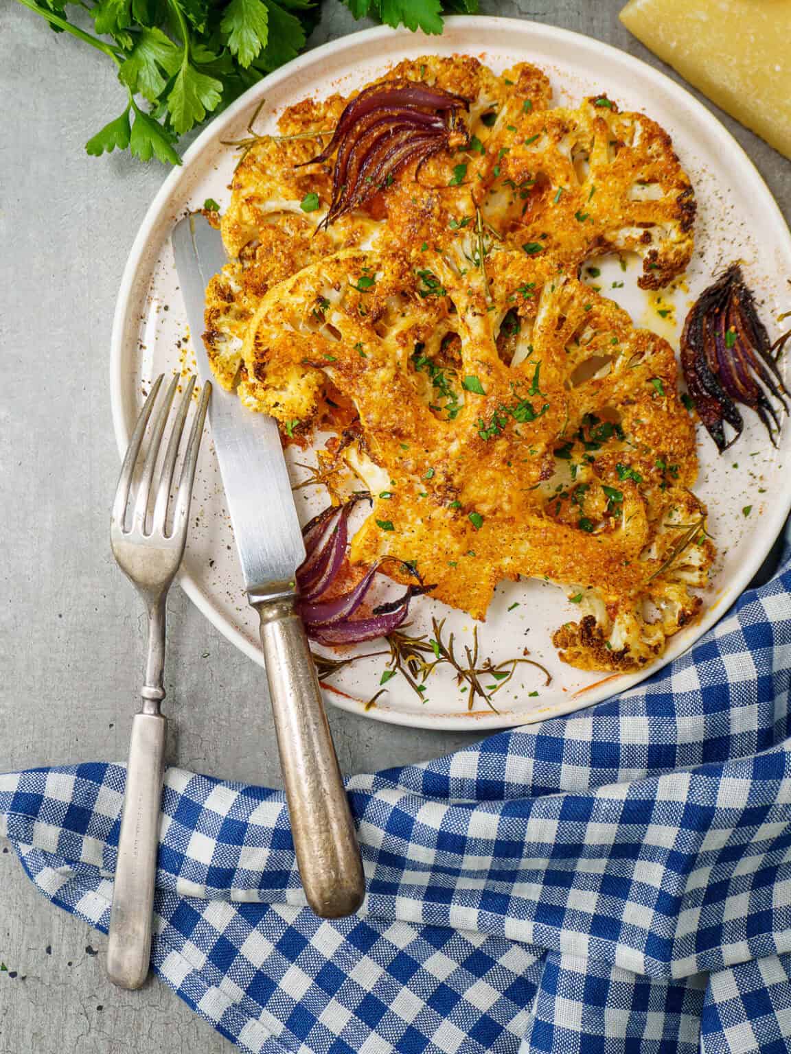 Sizzling Cauliflower Steak Recipe - I'd Rather Be A Chef