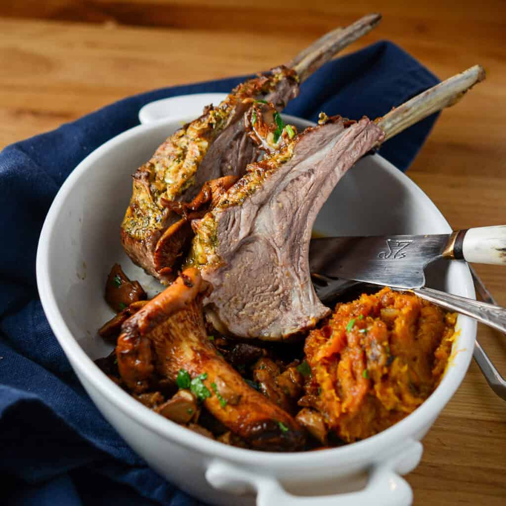 Herb Crusted Rack of Lamb 🥩 - I'd Rather Be A Chef