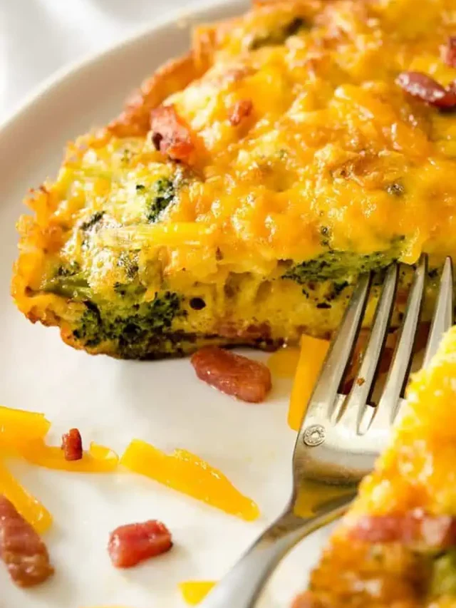 Cheesy Bacon Egg Frittata