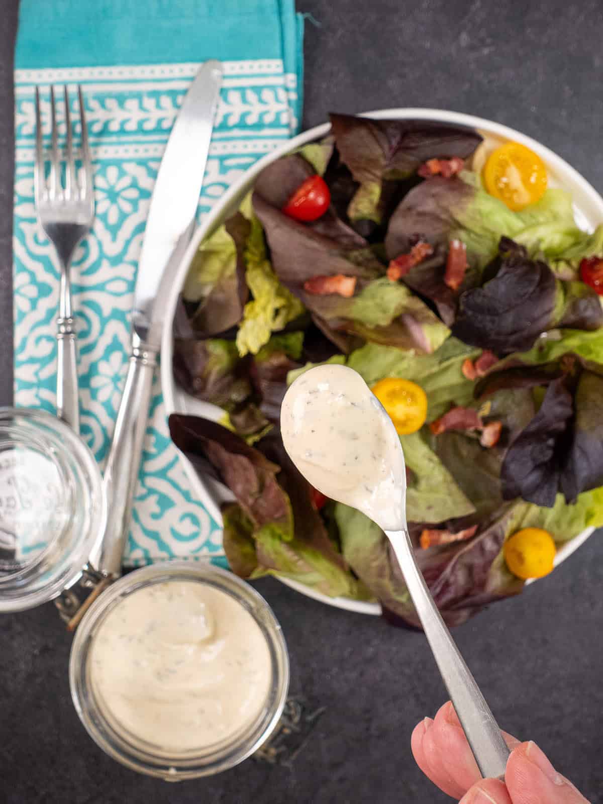 Keto Homemade Ranch Dressing - I'd Rather Be A Chef
