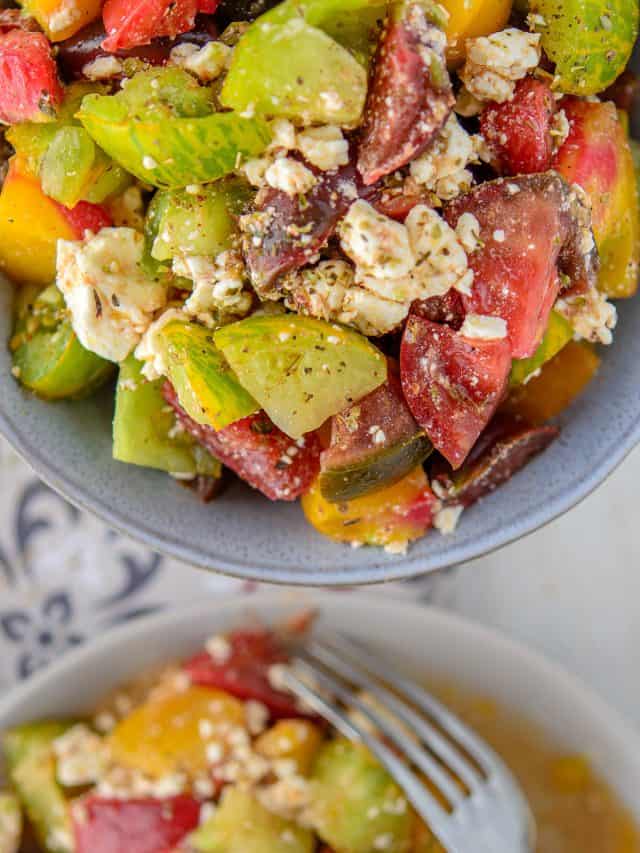 Easy Tomato and Feta Salad